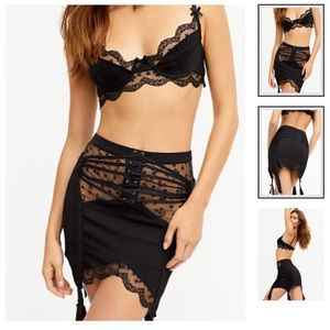 NWT For Love and Lemons garter skirt